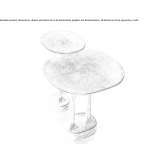 Tall brown side table Corenc