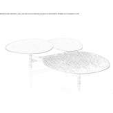 Low steel coffee table Chiny