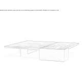 Low oak coffee table for the living room Ticllos