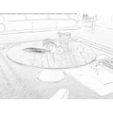 Round marble coffee table Leezdorf