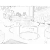Stackable round coffee table Leezdorf