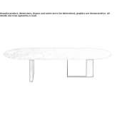 Low marble coffee table Areso