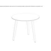 Round coffee table Polepy