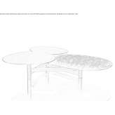 Low brass coffee table Chiny