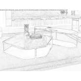 Low hexagonal coffee table Leezdorf