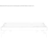 Low coffee table in silver Almaden