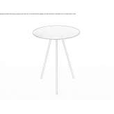 Round brass side table for the living room Ofeherto