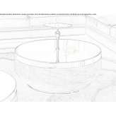 Round coffee table with tray Niemegk