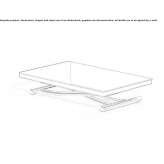 Crystal coffee table with adjustable height Pirovac
