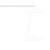 Trójkątny wysoki stolik boczny Urmitz