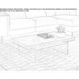 Height adjustable coffee table with storage space Caldes
