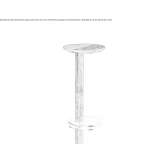 Round stone side table Nome