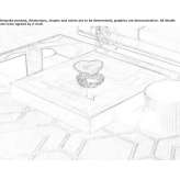 Square wooden coffee table Gragnano