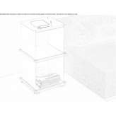 Shelf/coffee table made of powder-coated steel Nomain