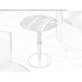 Round marble coffee table Opijnen
