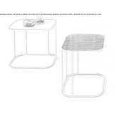 Rectangular glass side table Isaacs