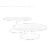 Round wooden side table Darvari
