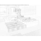 Square coffee table for the living room Corongo
