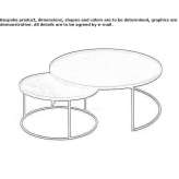 Round wooden coffee table for the living room Kwinana