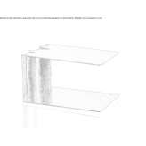 Low side table in brass Almaden