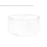 Round coffee table made of beech wood and marble Irxleben