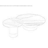Round ceramic coffee table Pushkin