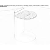 Low table made of natural stone and aluminum Altrip
