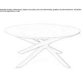 Round oak coffee table Osigo