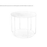 Round wooden coffee table Condon