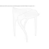 Tall walnut side table Galeton