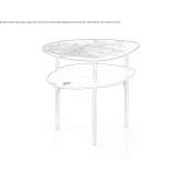 Marble high side table Ayeneux