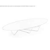 Low oval coffee table Bathford