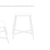 High side table made of MDF Brasles