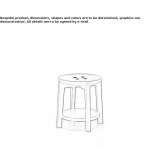 Round side table with integrated magazine rack Zaratan