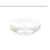 Low round coffee table made of marble Fontaine
