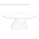 Round ceramic coffee table Suhr
