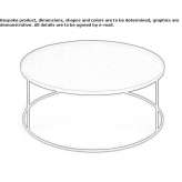 Round wooden coffee table for the living room Kwinana