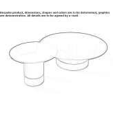 Round crystal coffee table Pushkin