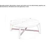 Low round coffee table made of marble Mrkopalj