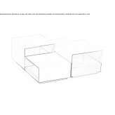 Modular metal coffee table Kajov