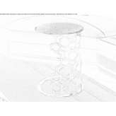 Metal side table Chaulnes