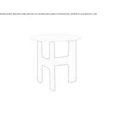 Round marble side table Selite