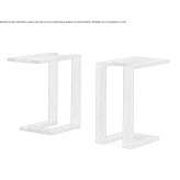 Rectangular side table made of solid wood Maniago