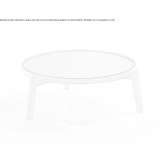 Round ceramic coffee table Dobbiaco