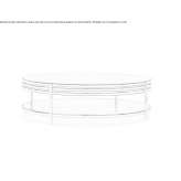 Coffee table in low-gloss steel Dwight