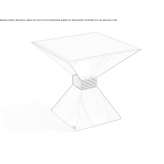 Square coffee table for the living room Chaulnes