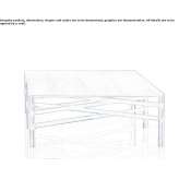 Coffee table with steel base and solid wood top Zicuiran