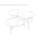 Round metal coffee table Gravette