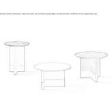 Round coffee table for the living room Wohyn