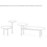Wooden coffee table Madona